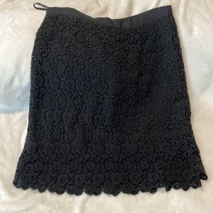 ANTHROPOLOGIE black lace skirt